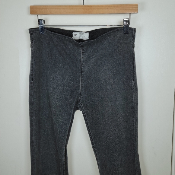 Free People Grey Wide-Leg Flare Pullon Pants Size 27 - Picture 3 of 10